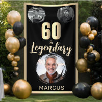 60 & Legendary 3 Photos 60th Birthday Gold