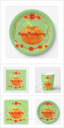 60+ Matching Thanksgiving Pumpkin Party Settings