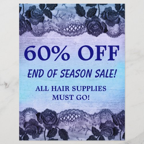 60 OFF Sale Flyer HAIR SALON DiVine Hydrangea