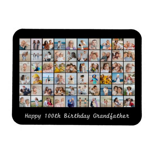 60 Photo Collage Add Any Name  Age Birthday Magnet