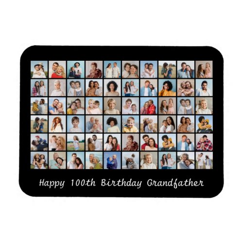 60 Photo Collage Add Any Name  Age Birthday Magnet