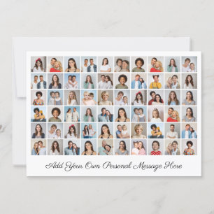 60 Photo Collage Add Your Own Greeting Card