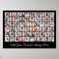 60 Photo Collage Add Your Own Greeting Poster