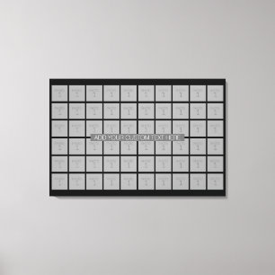 60 Photo Template Collage - Can Edit Color Canvas Print