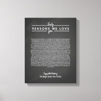60 reasons why we love you birthday gift for him