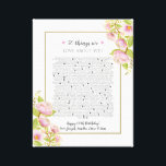 60 reasons why we love you pink rose canvas print<br><div class="desc">This is a DO IT YOURSELF XX Reasons why we love you. roses reasons we love you,  editable 50 Reasons,  60th birthday,  editable,  80th birthday,  memories,  love you,  mom,  You can edit the main body text. Designed by The Arty Apples Limited</div>