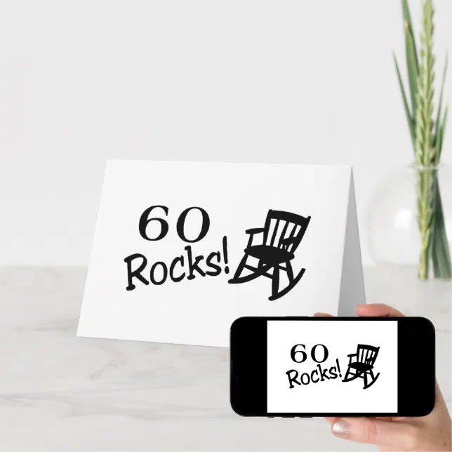 60 Rocks (Rocker) Card | Zazzle
