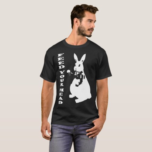 60_s Inspired White Rabbit Alice In Wonderland Hip T_Shirt