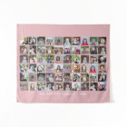 60 Square Photo Collage with Text - blush pink