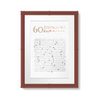 60 things we love about you, 70th 80th birthday