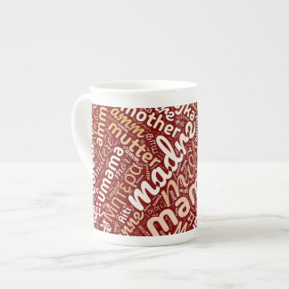 60 Words for 'Mother' in Different Languages Bone China Mug
