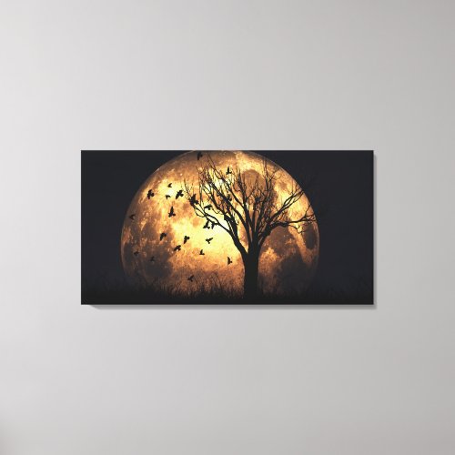 60x40 Canvas art w Harvest Moon image