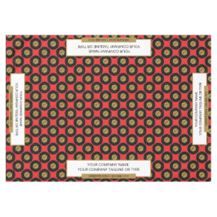 60"x84" Trade Show Tablecloth Gold White