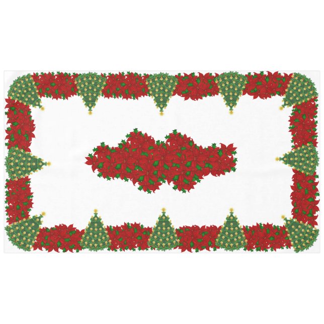 60" X 104" Christmas Tablecloth (Front (Horizontal))