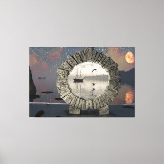 60" x 40" Canvas Art w' "Portal in Time" image