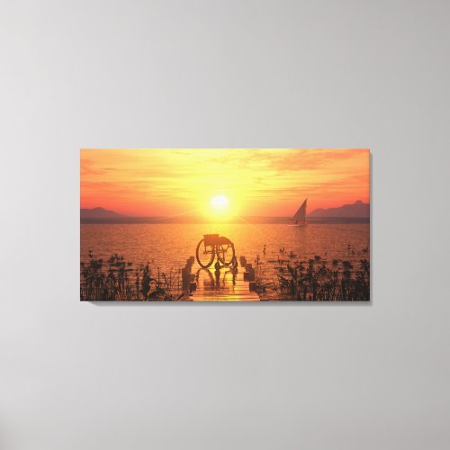 60 x 40 canvas art with Freedom Sail image