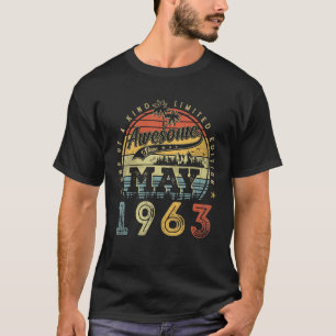 60 Year Old Awesome Since May 1963 60th Birthday 1 T-Shirt