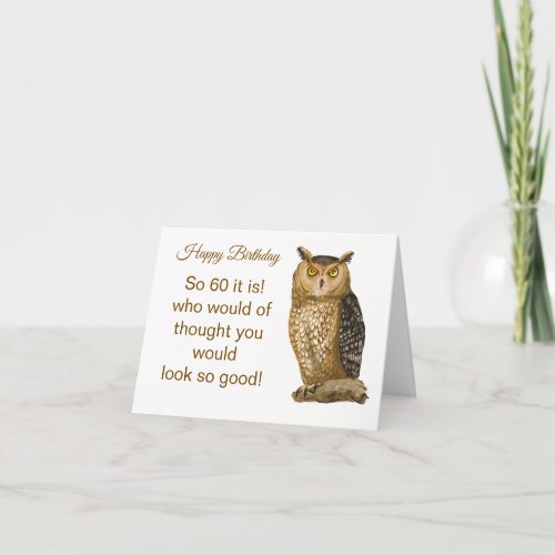 60 year old Birthday Card 