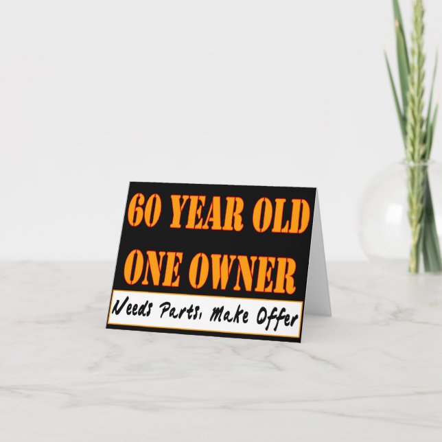 60 Year Old, One Owner - Needs Parts, Make Offer Card (Front)