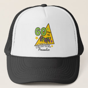 60 Year Old Party Animal Trucker Hat