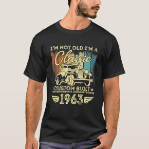 60 Year Old Vintage 1963 Classic Car 60th Birthday T-Shirt