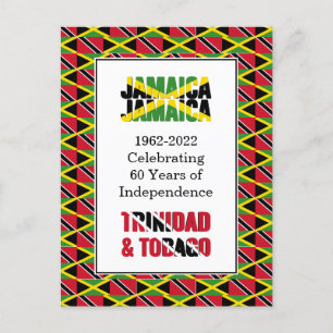 60 Years Anniversary Jamaica Trinidad Postcard