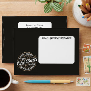 60 Years Awesome, Birthday Invitation Envelope