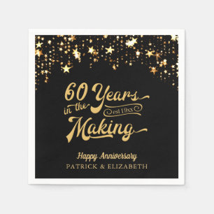 60 YEARS IN THE MAKING 50th Anniversary Stars Napkins