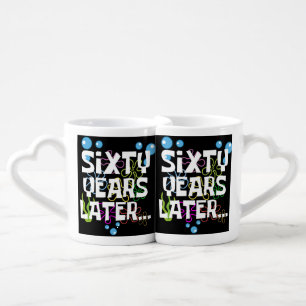 60 Years Later Funny Couple Wedding Anniversary Coffee Mug Set