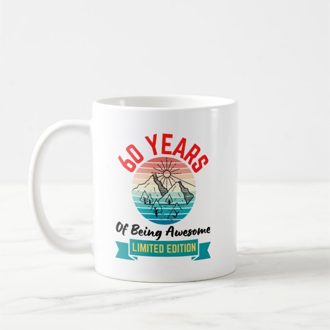 60 Years of Being Awesome. Limited Edition -  Coffee Mug (Left)