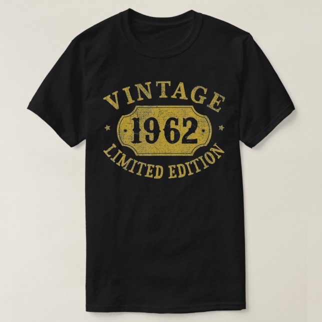 60 years old 60th Birthday Anniversary Best Limite T-Shirt (Design Front)