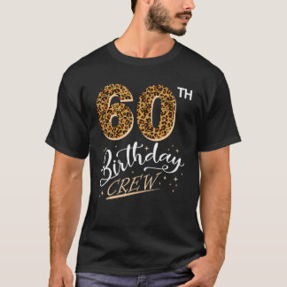 60 Years Old Birthday Leopard Print 60th Birthday T-Shirt