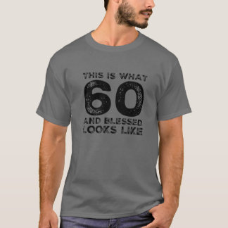 60 Years Old Blessed 60Th Birthday Party Christian T-Shirt