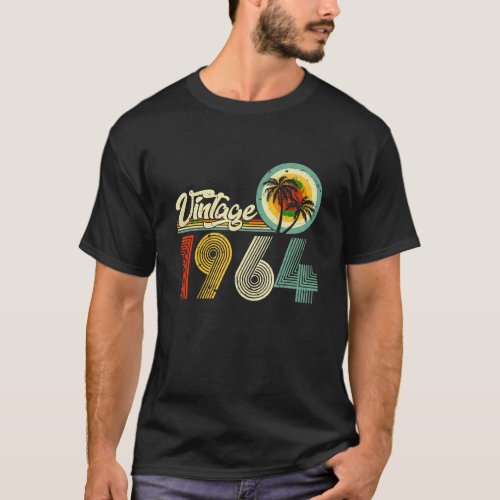 60 Years Old Gifts Vintage Born In 1964 Retro 60th T_Shirt