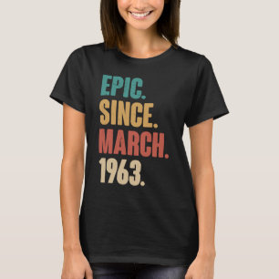 60 Years Old Vintage 1963 Birthday 60th Decoration T-Shirt