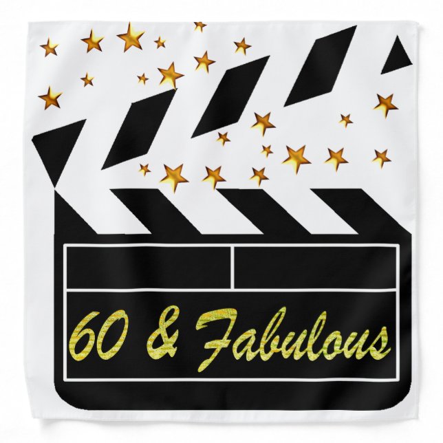 60 YR OLD MOVIE STAR BANDANA (Front)