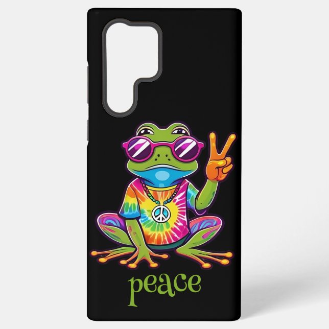 60s 70s Hippy Hippie Peace Frog Samsung Galaxy Case (Back)