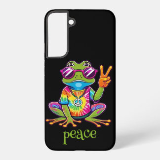 60s 70s Hippy Hippie Peace Frog Samsung Galaxy S22+ Case