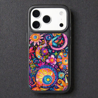 60s 70s Hippy Hippie Psychedelic iPhone 17 Pro Case