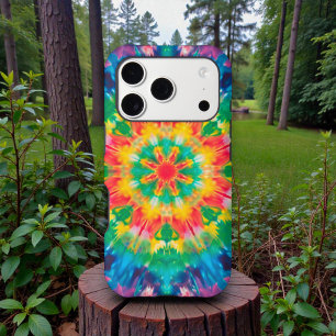 60s 70s Hippy Hippie Tie Dye Pattern iPhone 17 Pro Case