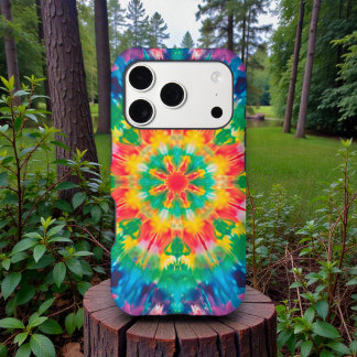 60s 70s Hippy Hippie Tie Dye Pattern iPhone 17 Pro Case