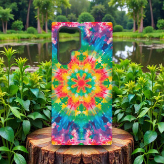 60s 70s Hippy Hippie Tie Dye Pattern Samsung Galaxy S22 Ultra Case