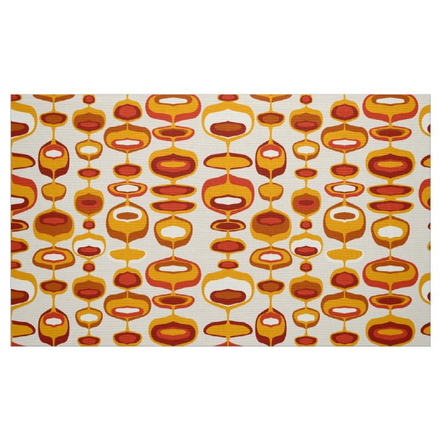 60s 70s mod retro fabric pattern (Fat Quarter)