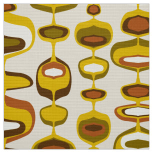 60s 70s mod retro fabric pattern