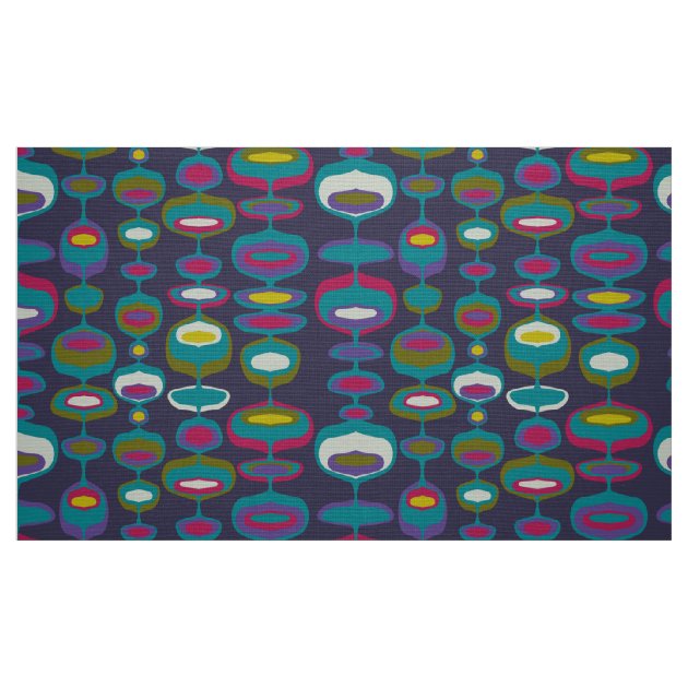 60s 70s mod retro fabric pattern | Zazzle