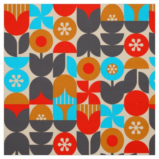 60s 70s nostalgic retro fabric