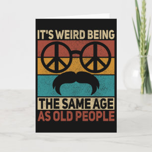 60s 70s Outfit Hippie Dad Birthday Grandpa Fathers Card