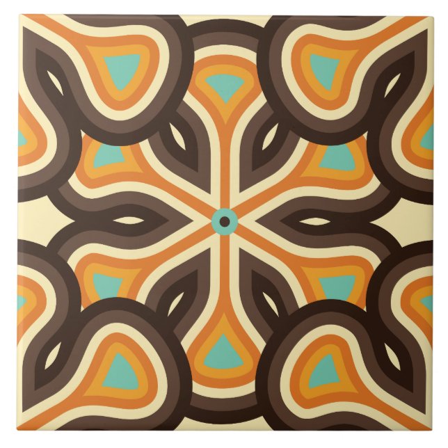 60s 70s retro flower tile (Front)