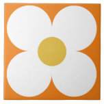 60s 70s retro flower tile