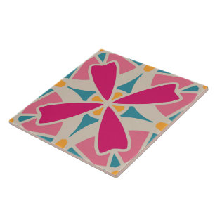 60s 70s retro pattern ceramic tile